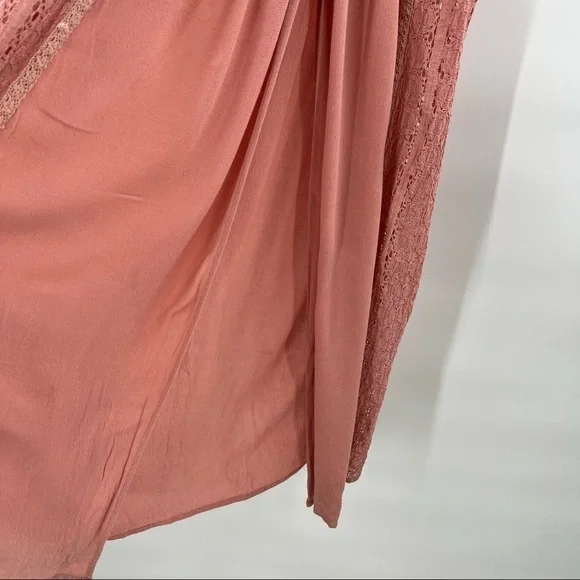 ENTRO dusty rose boho duster size L - Picture 6 of 10
